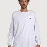 Camiseta Manga Longa Branco Hang Loose Logo