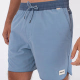 Short Hurley Elástico Phantom Naturals Scallop Azul
