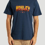 Camiseta Manga Curta Azul Marinho Hurley Flame