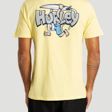 Camiseta Manga Curta Amarelo Hurley Crazy Boy
