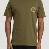 Camiseta Manga Curta Hurley Hands Militar