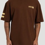 Camiseta Especial Hurley Block Party Max Fit Marron