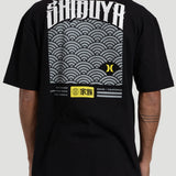 Camiseta Max Fit Hurley x Shibuya Escama Preta