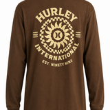 Camisa Hurley Manga Longa Maxfit Empire Marron