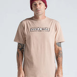 Camiseta Regular Volcom You Drain Bege