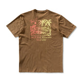 Camiseta Vissla Wave Pool Warriors Marrom Manga Curta