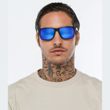 Óculos de Sol QuikSilver Biarritiz Preto/Azul espelhado