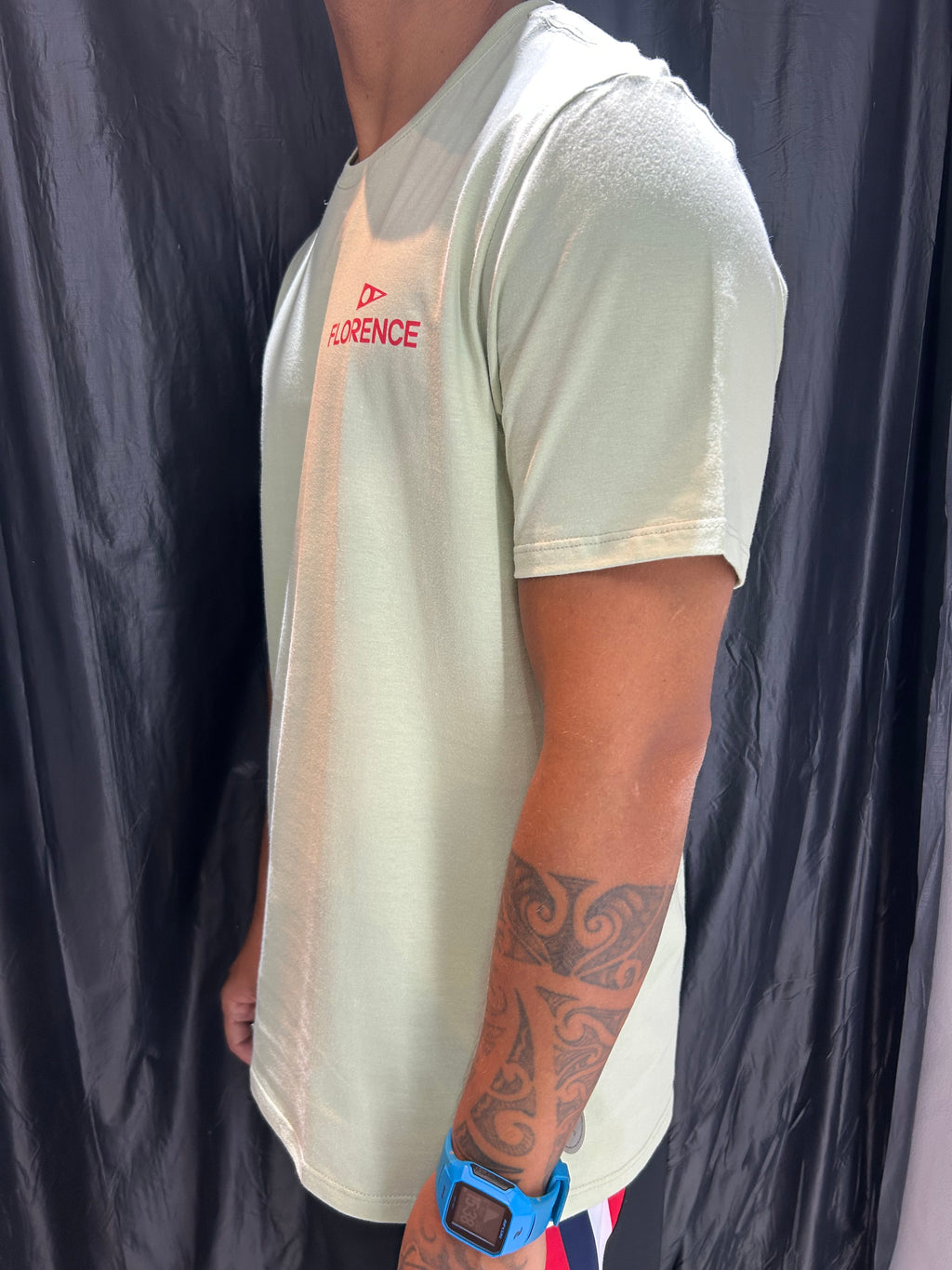 Camiseta Manga Curta Crew Oliva Claro Florence