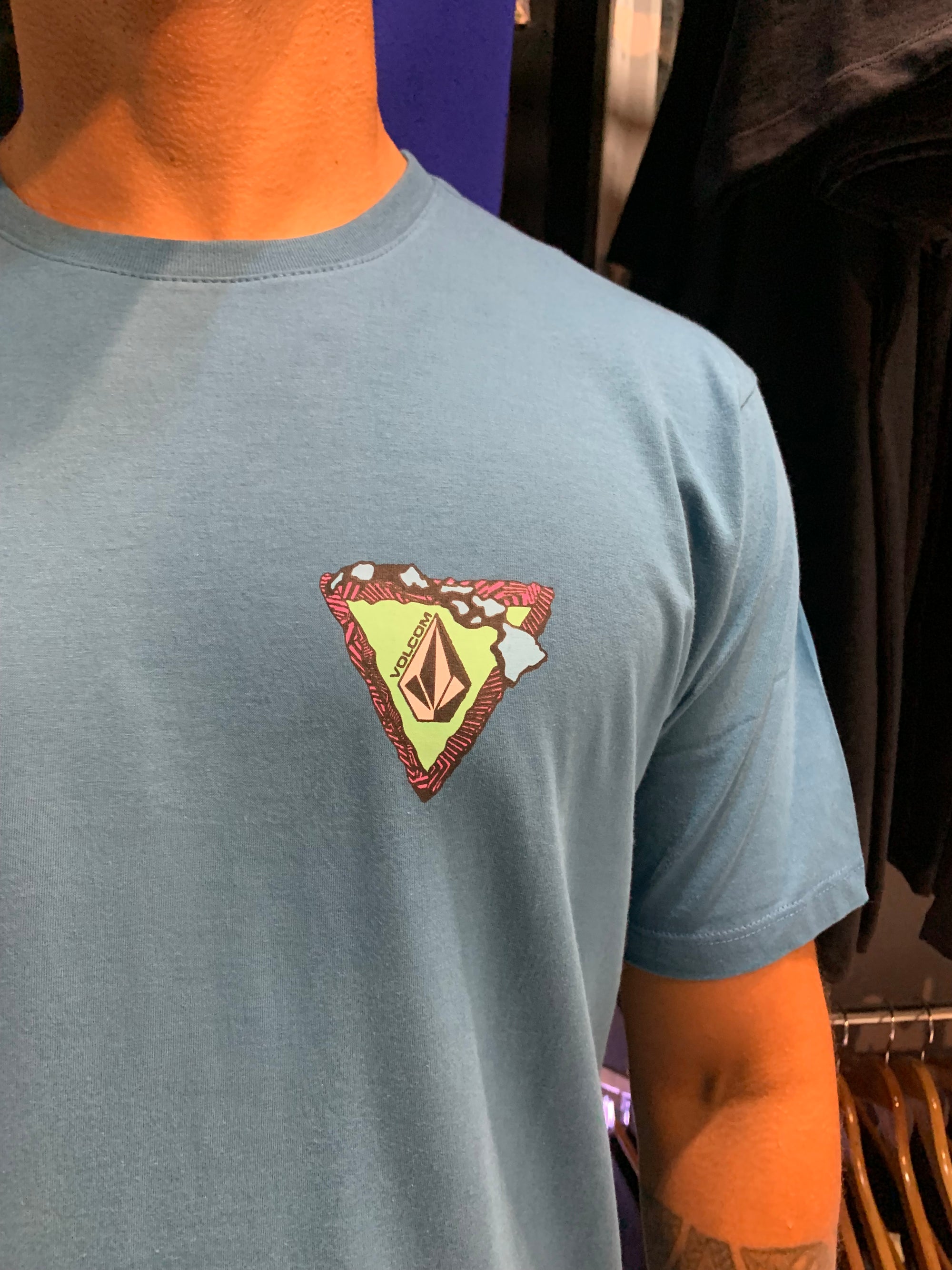 Camiseta Volcom Hi Loops Azul