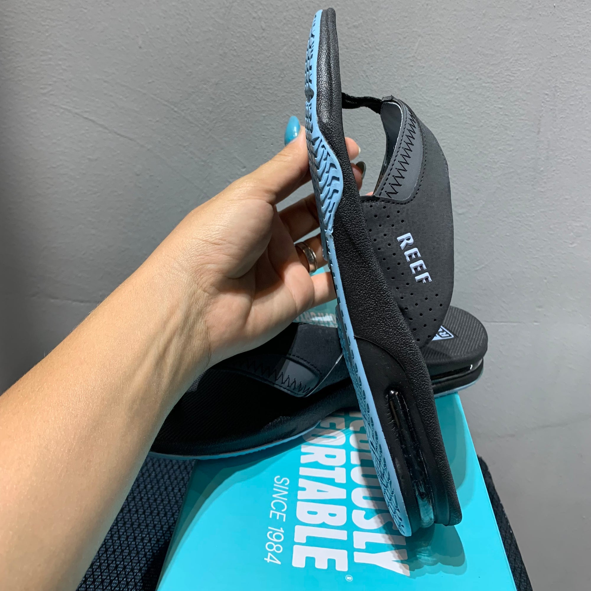 Chinelo Reef Mick Fanning Gray|Light Blue
