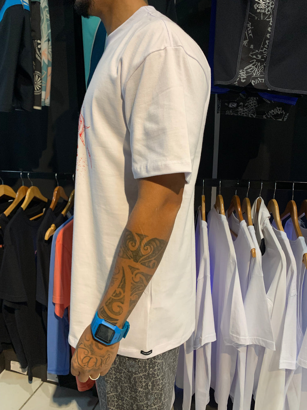 Camiseta Volcom Death Truction Branca