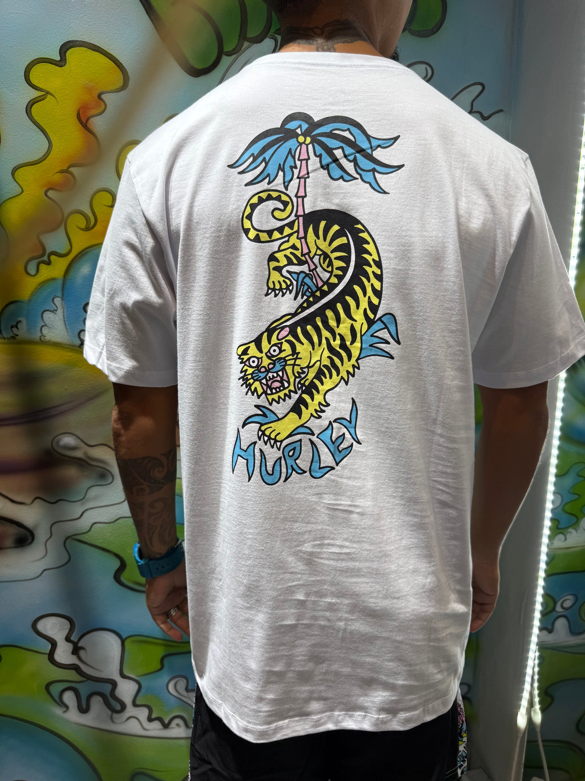 Camiseta Hurley Etam Tiger Branco