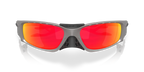 Óculos Oakley Plantaris SQ prizm ruby Lentes, titanium Armação