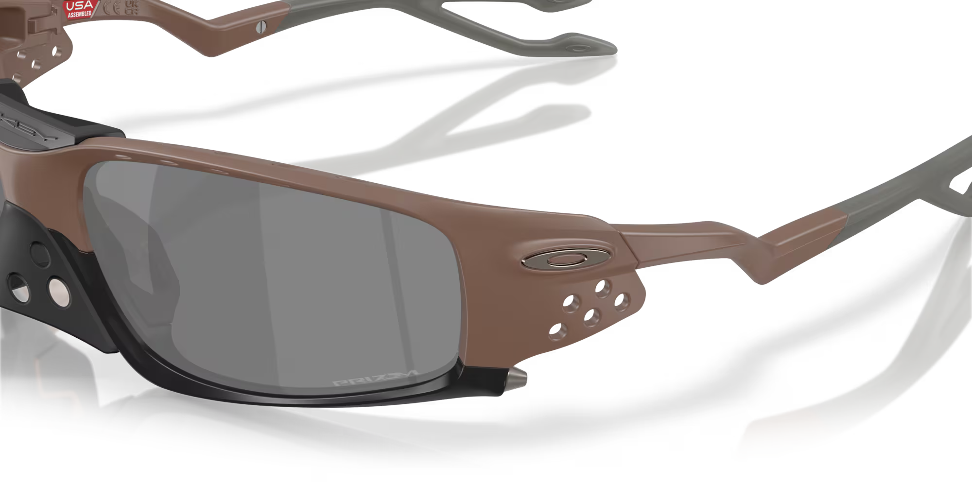 Óculos de sol Oakley Plantaris SQ prizm black Lentes, mahogany Armação