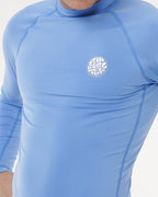 Camiseta Rip Curl Uv Manga Longa Icons Upf Brushed Blue Gum