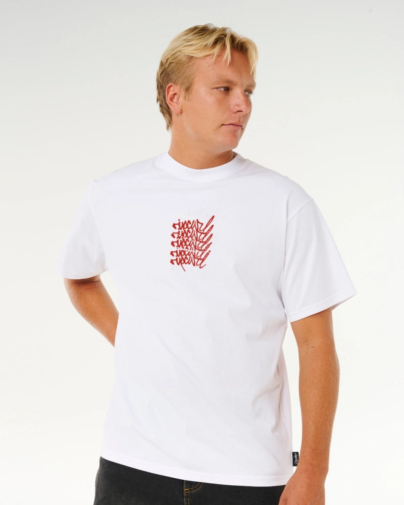 Camiseta Rip Curl Medina Stacker Branca