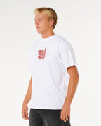 Camiseta Rip Curl Medina Stacker Branca