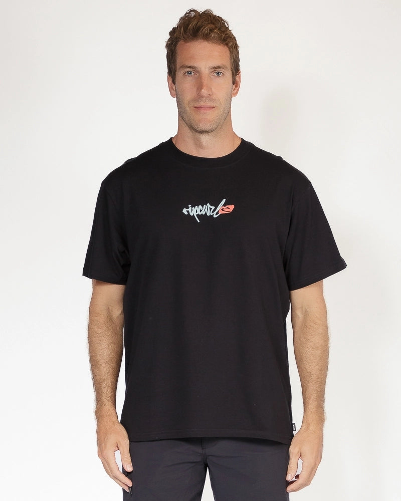 Camiseta Rip Curl Script Signature Gm Black