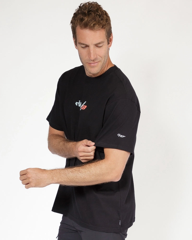 Camiseta Rip Curl Script Signature Gm Black