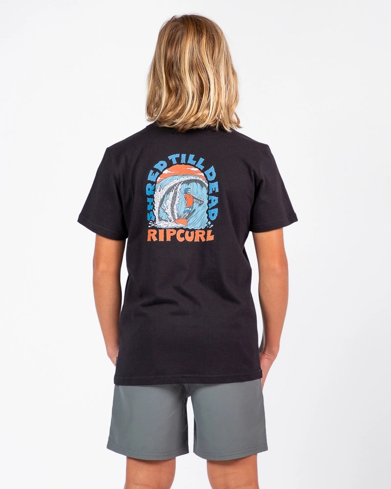 CAMISETA RIP CURL SHRED TIL PRETO