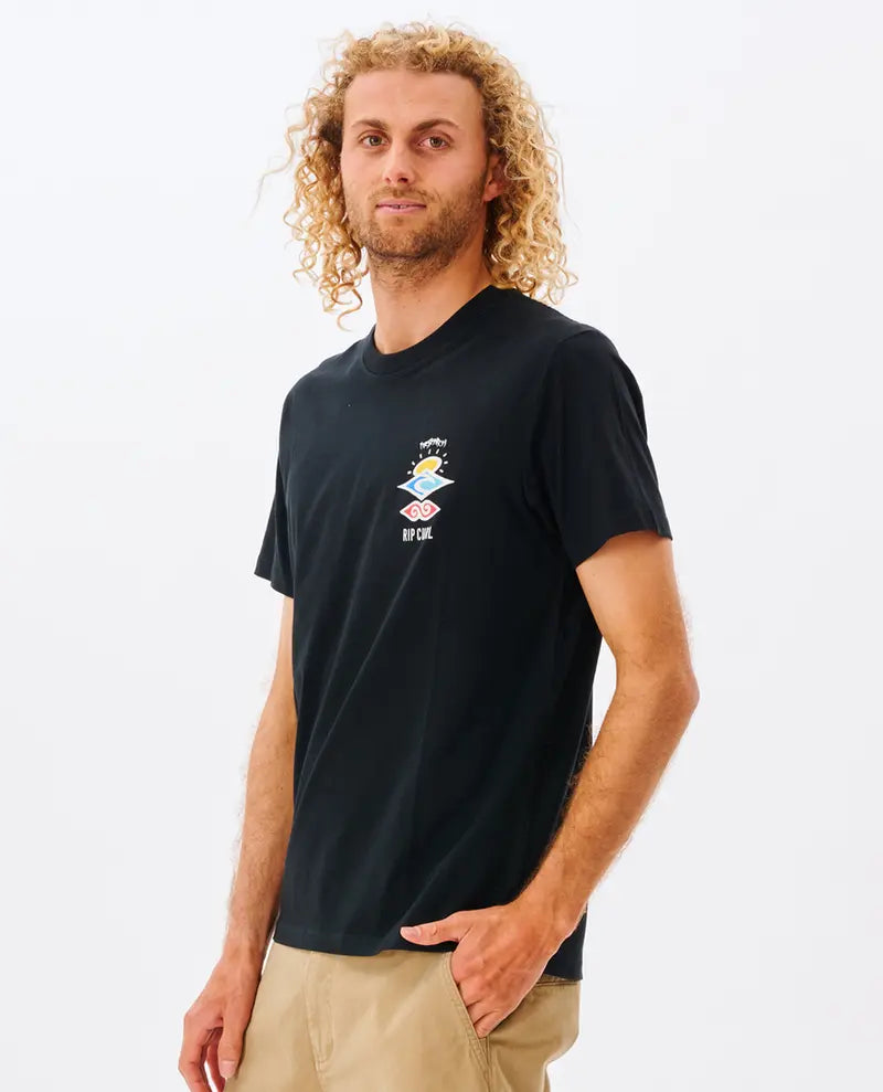 CAMISETA RIP CURL SEACH ICON BLACK