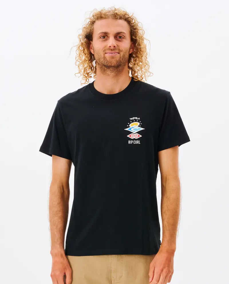 CAMISETA RIP CURL SEACH ICON BLACK
