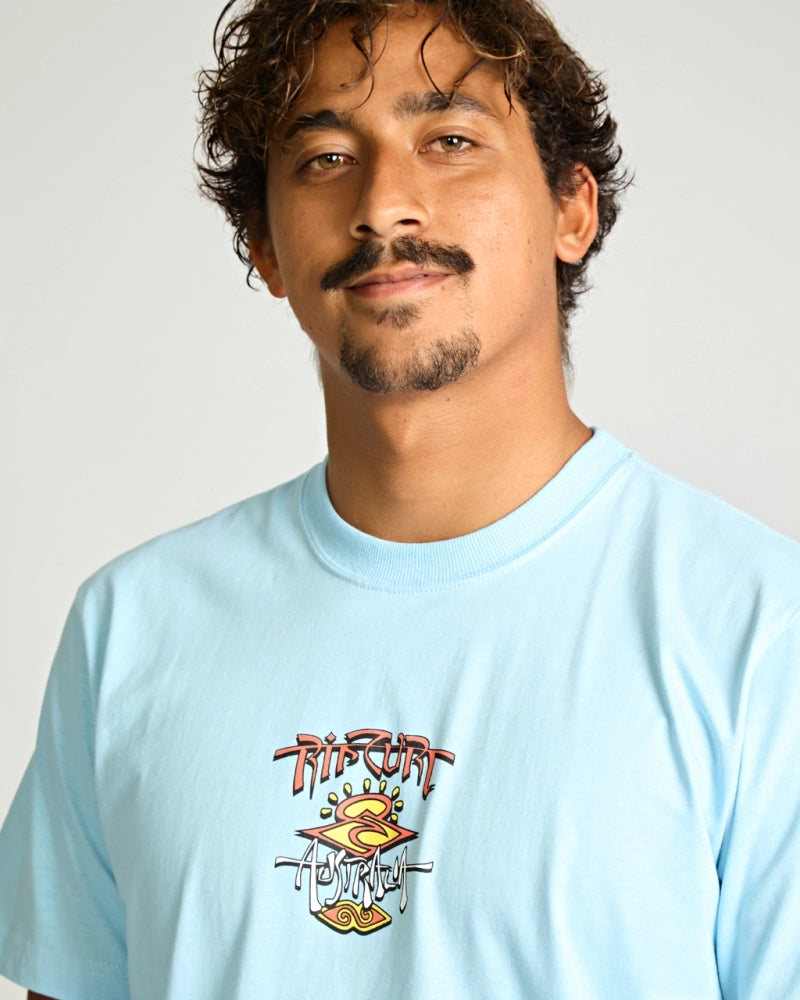 Camiseta Rip Curl Aus Art Search Blue