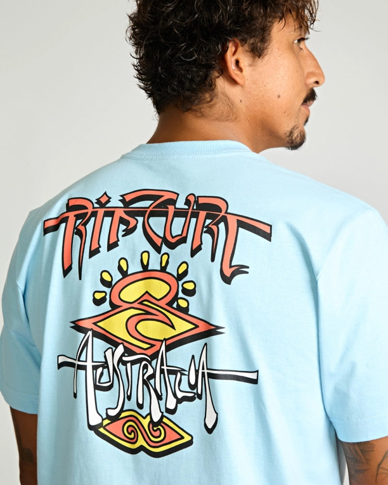 Camiseta Rip Curl Aus Art Search Blue