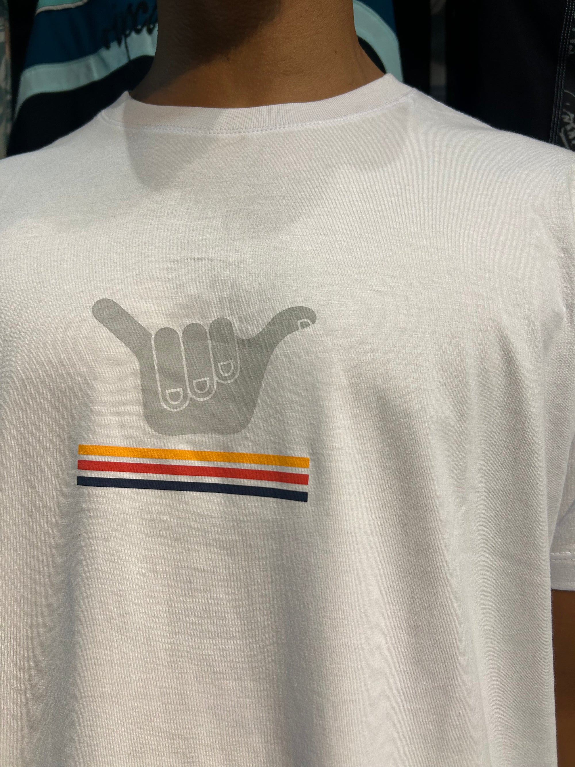 CAMISETA HANG LOOSE GRADIENTE BRANCA