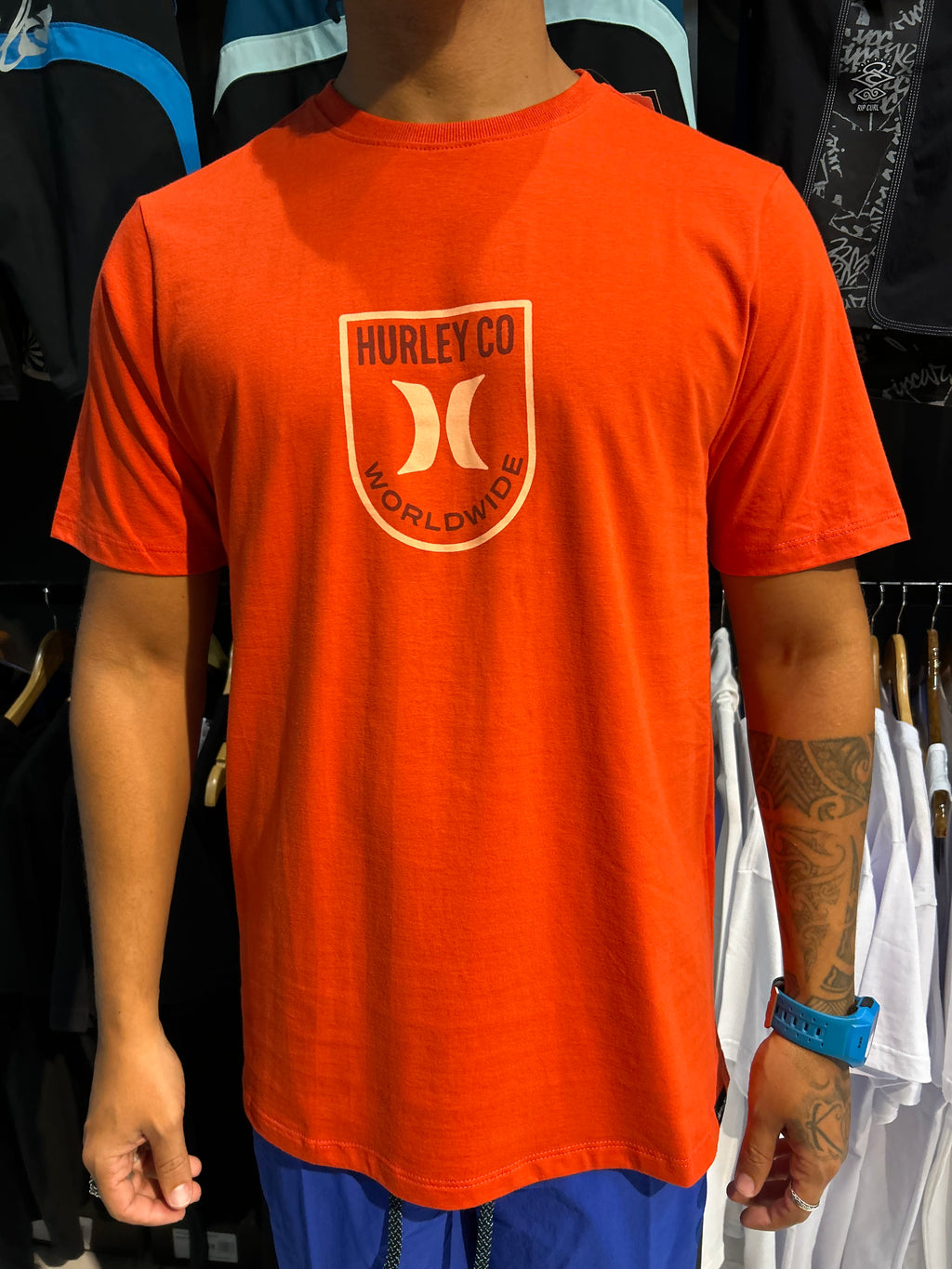 CAMISETA HURLEY SMILLE LARANJA