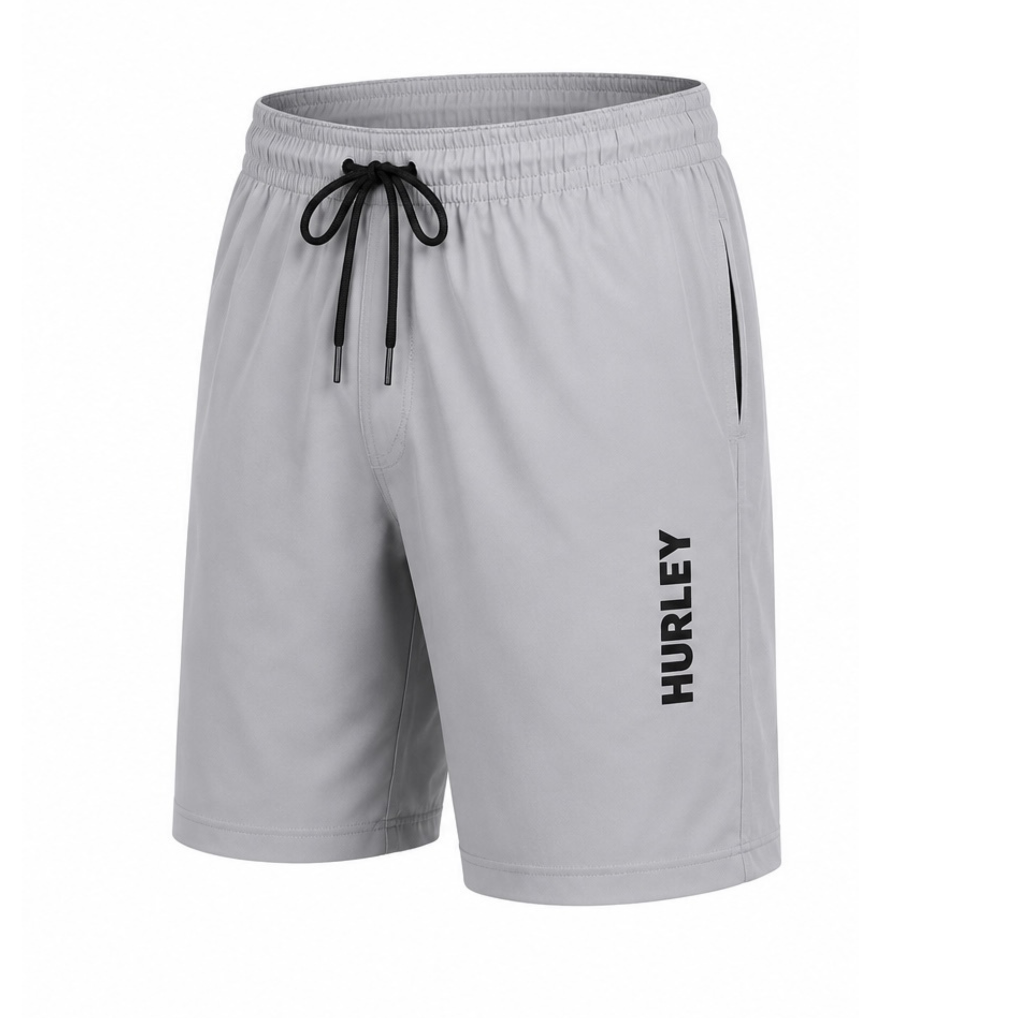 Short Hurley Elástico Block 17” Cinza