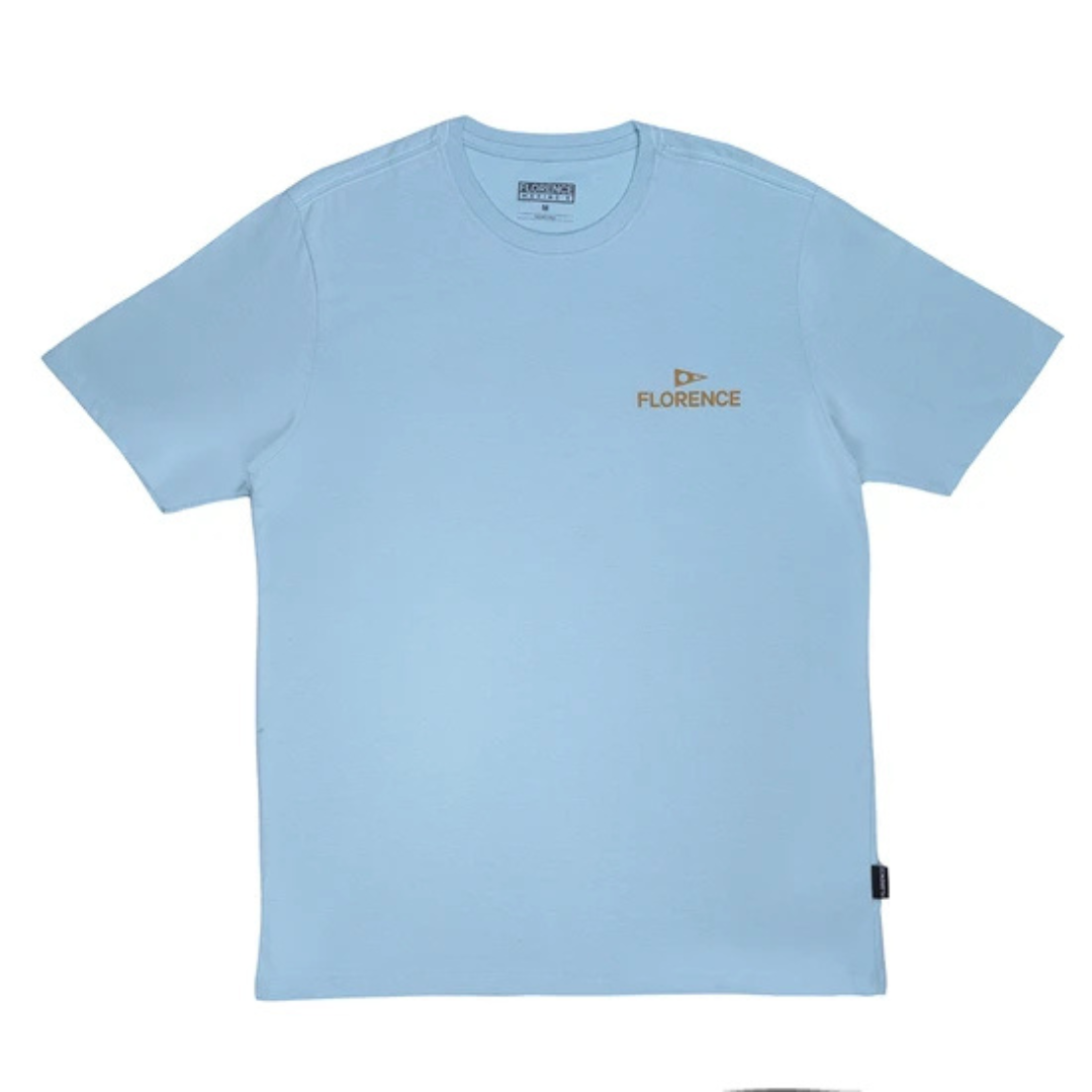 Camiseta Manga Curta Crew Azul Claro Florence