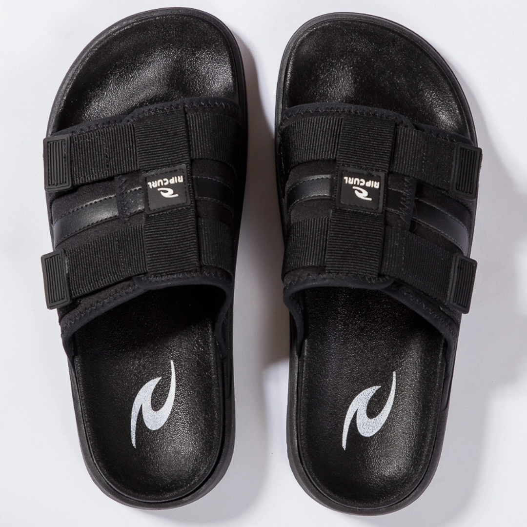 Chinelo Slide Rip Curl Ripper Black