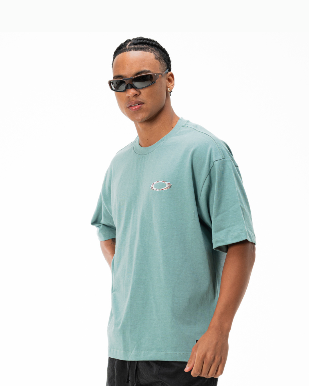 Camiseta Oversized Oakley Elipse Sharp Metal SS Tee