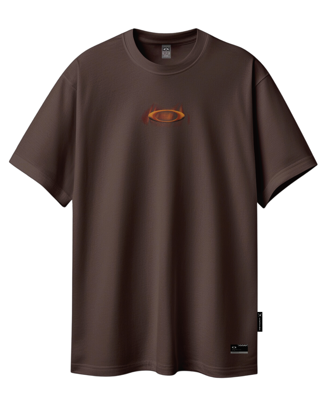 Camiseta Oversized Oakley Mad Science Logo SS Tee Brown