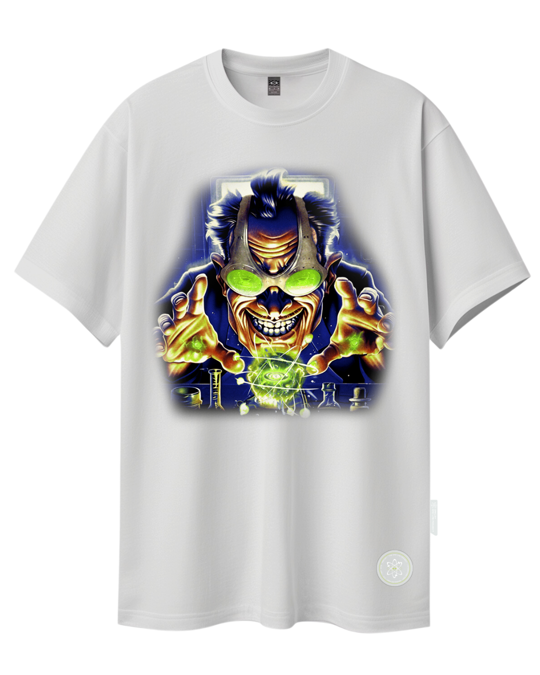 Camiseta Oversized Oakley Mad Lab Scientist SS Tee White