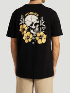 Camiseta Manga Curta Preto Hurley Hibiskull