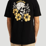 Camiseta Manga Curta Preto Hurley Hibiskull