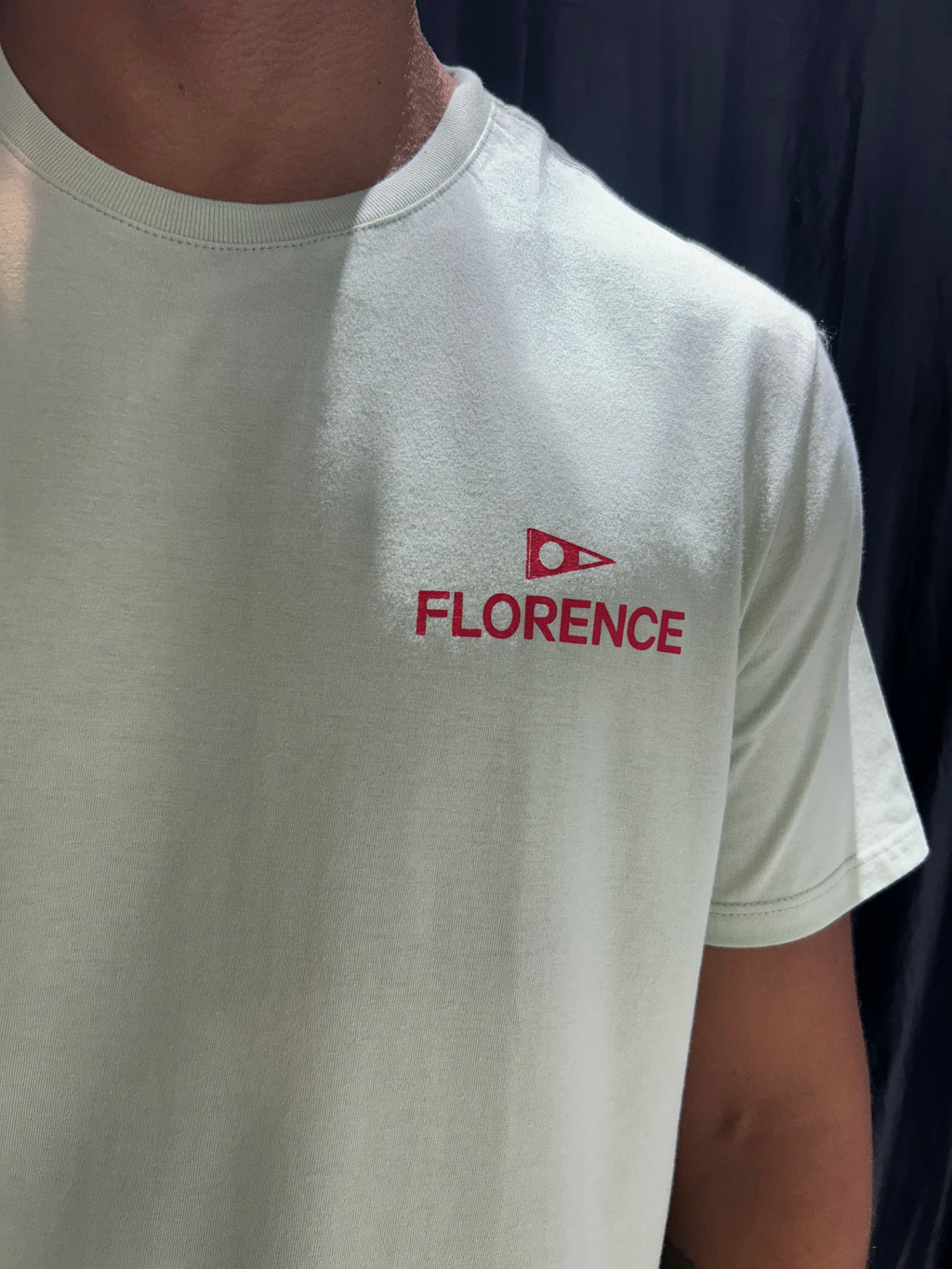 Camiseta Manga Curta Crew Oliva Claro Florence