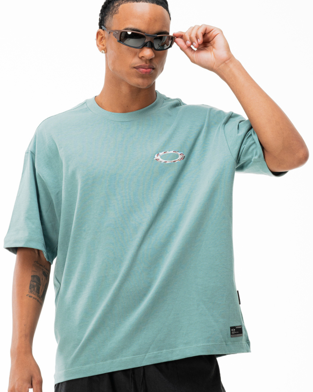 Camiseta Oversized Oakley Elipse Sharp Metal SS Tee