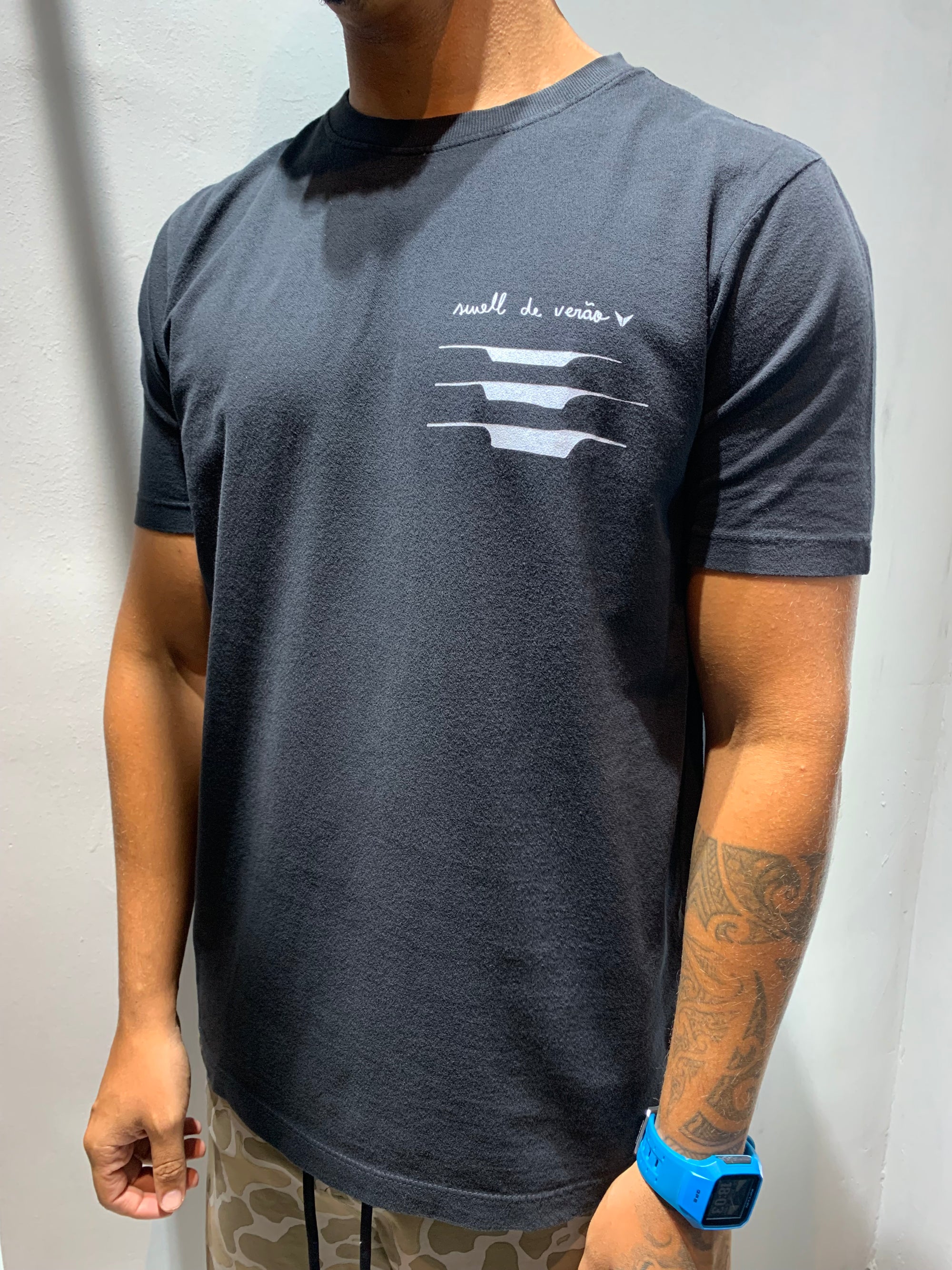 T-Shirt TVB Swell de Verão Preto