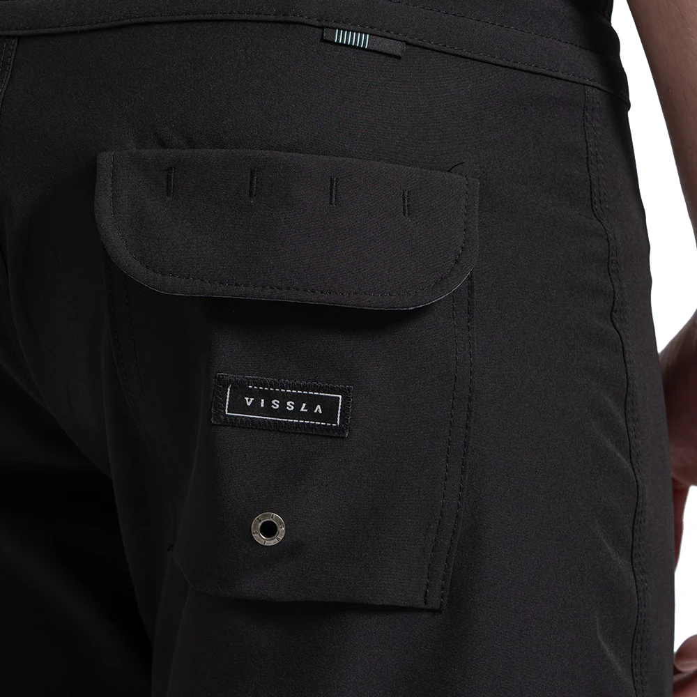 Boardshorts Preto Vissla Solid Sets
