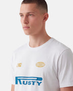 Camiseta Manga Curta Rusty Azzuro Branca