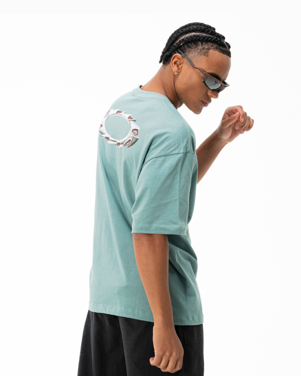 Camiseta Oversized Oakley Elipse Sharp Metal SS Tee