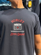 CAMISETA HURLEY LISTEN TO SOUND PRETA