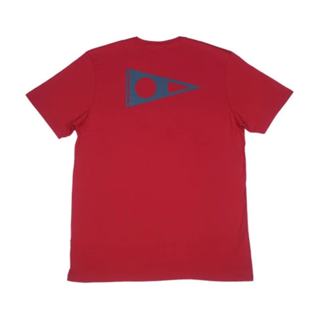 Camiseta Manga Curta Crew Vermelho Florence