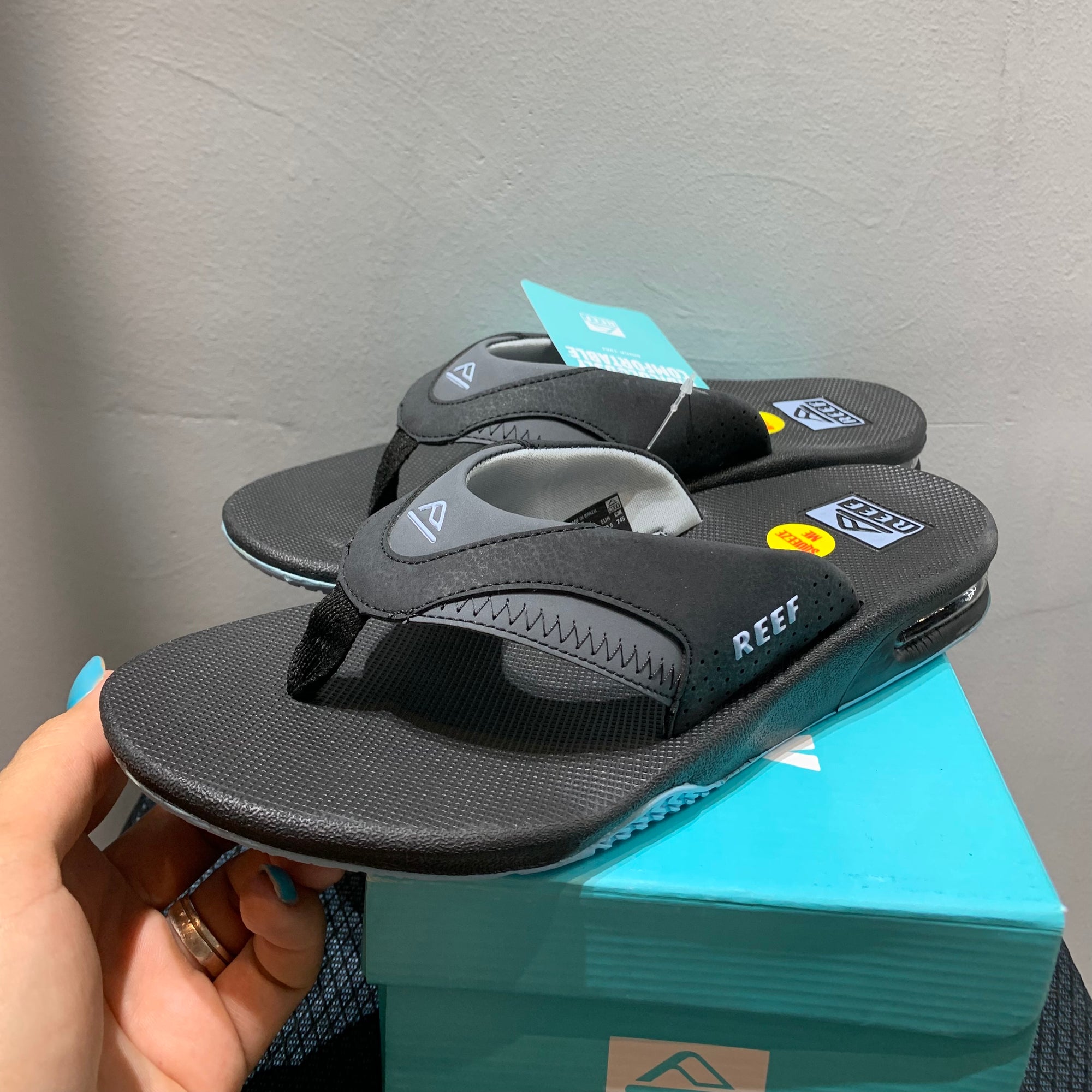 Chinelo Reef Mick Fanning Gray|Light Blue