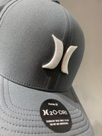 Boné Hurley Icon Cinza com Branco