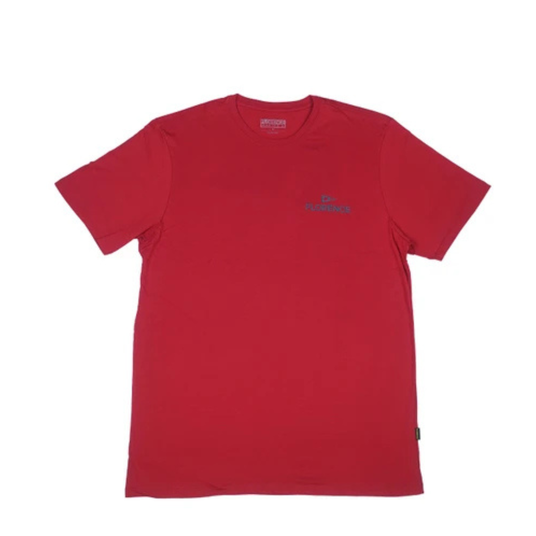 Camiseta Manga Curta Crew Vermelho Florence