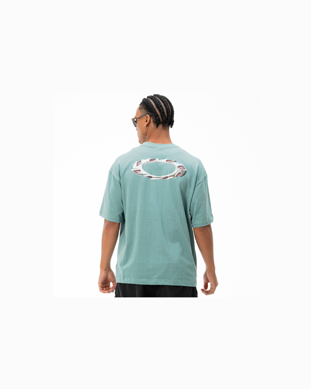 Camiseta Oversized Oakley Elipse Sharp Metal SS Tee